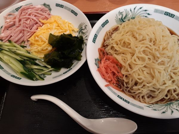 「黒酢しょうゆ冷し麺」@日高屋 天王町駅前店の写真