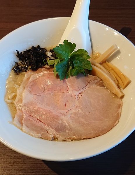 「【限定】濃厚牡蠣そば」@寿製麺よしかわ 坂戸店の写真
