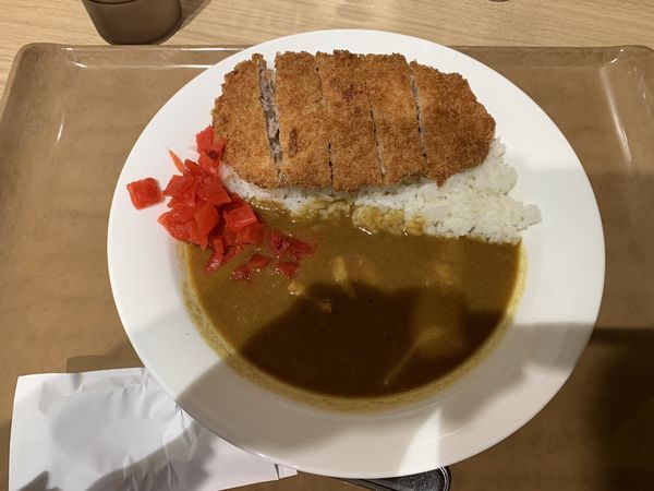「三元豚ロースかつカレー」@カレーショップC&C 大手町メトロピア店の写真