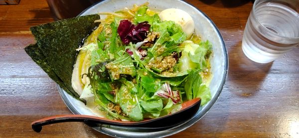 「塩ラーメン（大盛）トリュフオイルかけ+具たくさん」@『   』（無銘）の写真