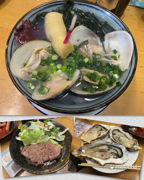 「【新春限定】活蛤 潮蕎麦＋仙台牛ミスジステーキ 他」@MENYA 食い味の道有楽の写真