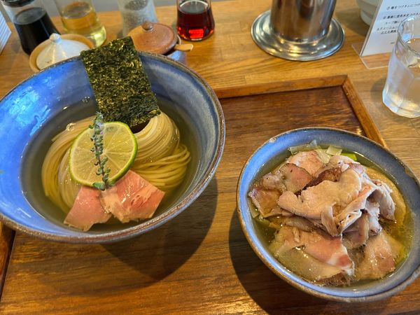 「昆布水つけめんちょい肉まし大盛り」@YOKOKURA STOREHOUSEの写真