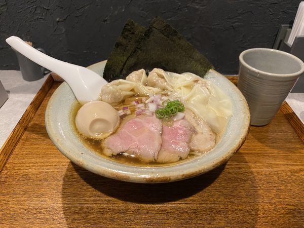 「らあめん清澄+特製トッピング+わんたん」@Homemade Ramen 青麦の写真
