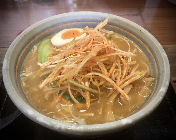 「ネギ味噌ラーメン(960¥)」@らーめん げんき屋 ひたちなか店の写真