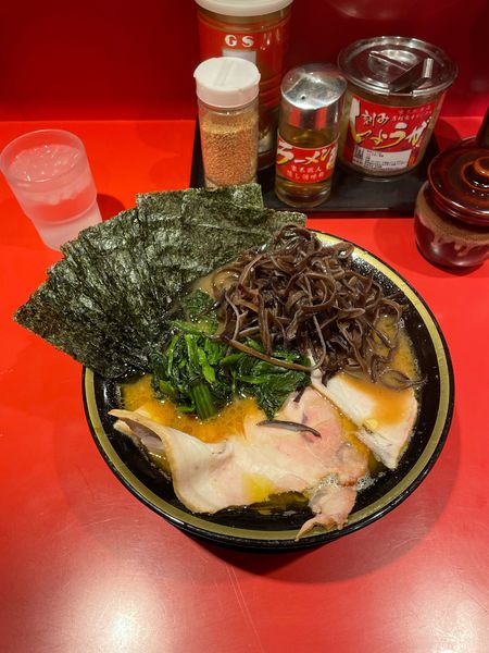 「チャーシューメン中　のり　きくらげ」@環2家 蒲田店の写真