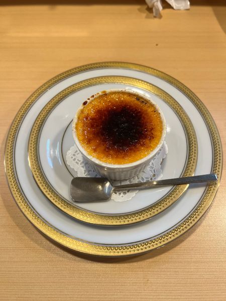 「濃厚クリームブリュレ（コーヒー付き）」@らーめんDINING れんげの写真