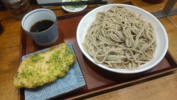 「もりそば＆とり天」@蕎麦 冷麦 嵯峨谷 池袋店の写真