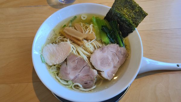 「煮干し×鶏そば」@中華そば 田中製麺の写真