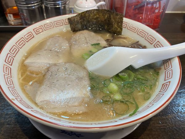 「ラーメン680円替玉150円」@久留米ラーメン 来福軒の写真