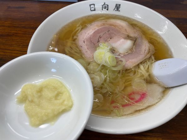 「ニンニクラーメン」@青竹手打ちラーメン 日向屋の写真