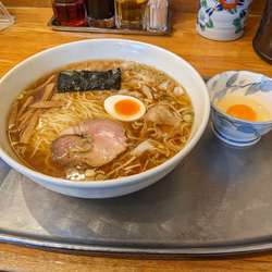 ワンタン麺＋生玉子