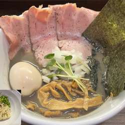 特製濃厚煮干らーめん+浅利の替え玉(ハーフ)