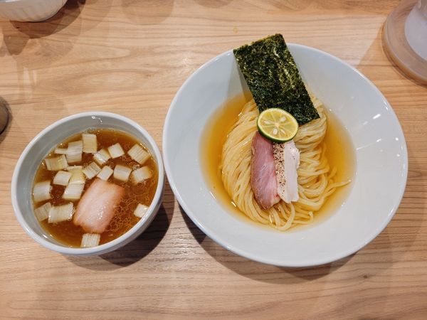 「【限定】昆布水つけ麺 塩」@麺処 にし尾の写真