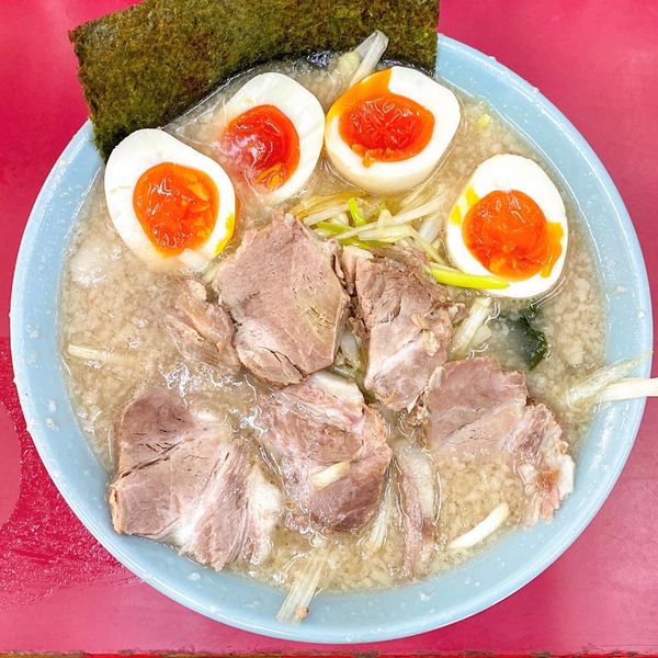 「ネギチャーシューメン ¥890 味付玉子×2 ¥160」@ラーメンショップ 牛久結束店の写真