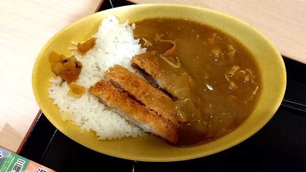 「ミニカツカレー」@ゆで太郎 三田3丁目店の写真