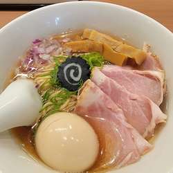 特製炭火焼鯵煮干そば