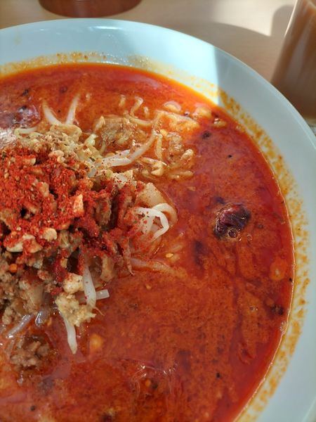 「超激辛担々麺660円税込み」@天使担々麺の写真