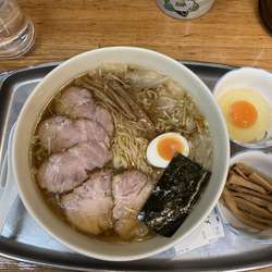 チャーシューワンタン麺+生玉子+メンマ
