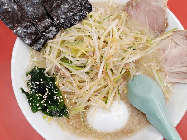 「かいざんラーメン＋ネギW＋玉子」@ラーメン かいざん 新小岩店の写真