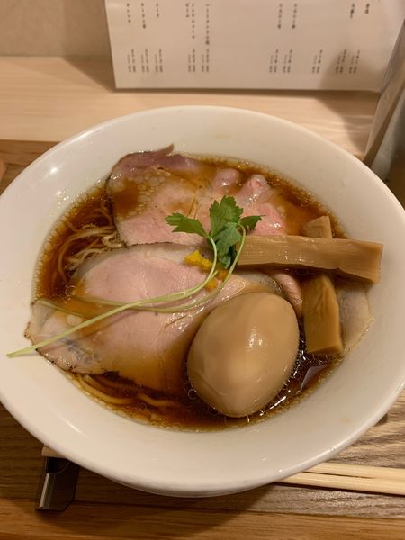 「味玉地鶏醤油ラーメン」@なにわ麺次郎 然の写真