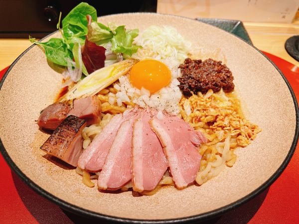 「紀州鴨まぜそば」@鴨中華そば 楓の写真