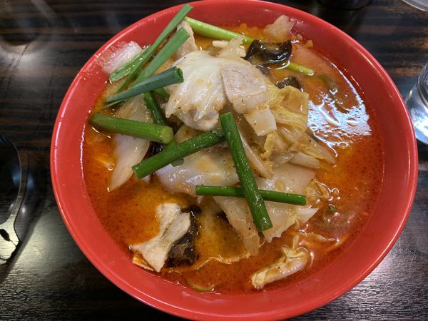 「白菜スタミナラーメン・辛味噌(1300円)」@ラーメン道楽 鮫洲本店の写真