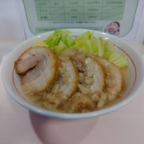 「限定A(ソルトポタージュ)＋豚2枚」@ハイパーファットンの写真