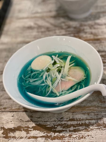 「鶏清湯 青」@濃厚鶏出汁拉麺 吉法師 KIPPOSHIの写真