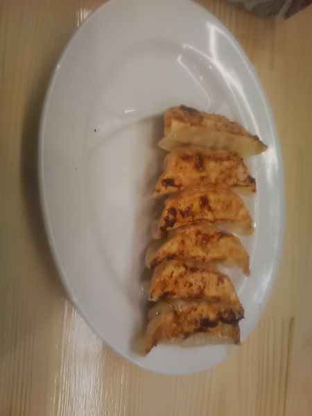「特製手作り焼き餃子6個(450円)」@らーめん・餃子 ひしお亭の写真