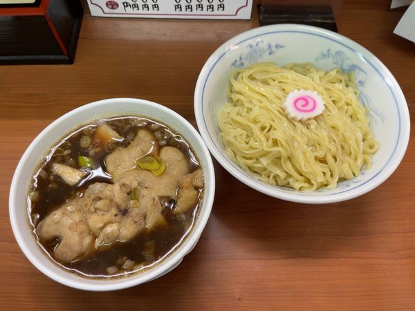 「つけそば+豚足(1200円)」@中華そば ついてる中山の写真
