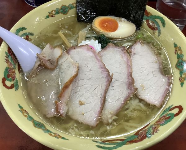 「塩らぁめん　大盛」@白河中華そばの写真