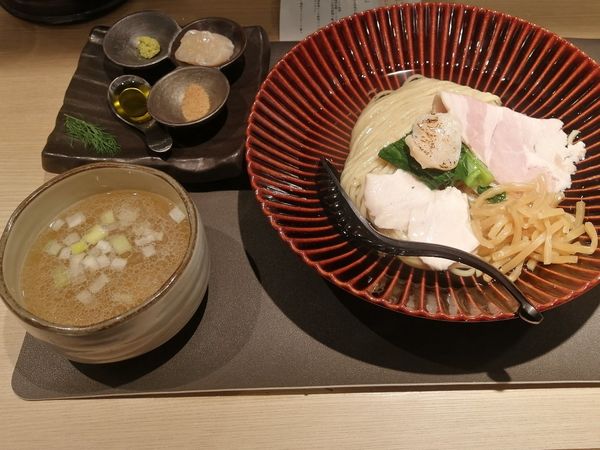 「帆立の昆布水つけ麺白（塩）¥1100」@Tokyo Style Noodle ほたて日和の写真
