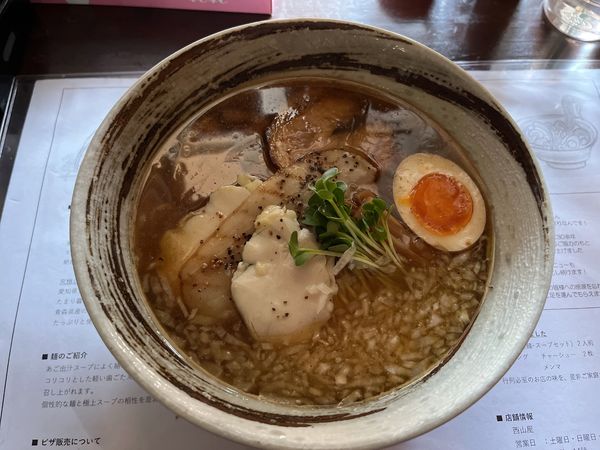 「石窯あごだし麺」@西山屋の写真