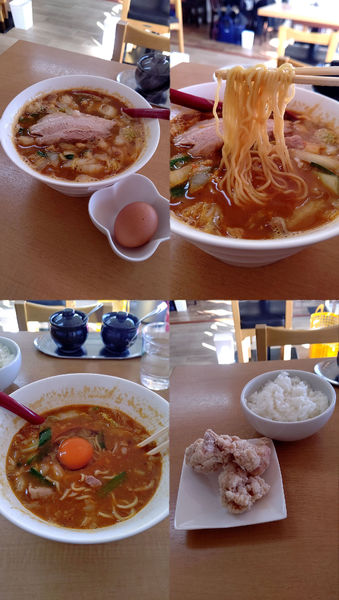 「『スタミナラーメン GOLD 並盛+生卵+から揚げセット』」@麺屋 大円の写真