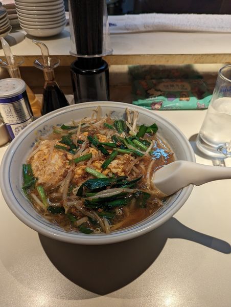 「ニラ玉ラーメン」@らーめん荏原一政の写真