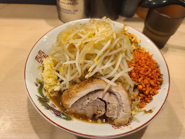 「ミニラーメン+フライドオニオン」@鷹の目 蒲田店の写真