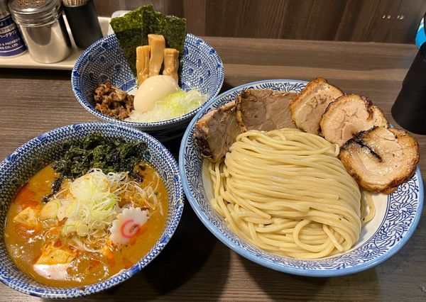 「【限定】特製麻婆つけ麺 中」@狼煙 〜NOROSHI〜の写真