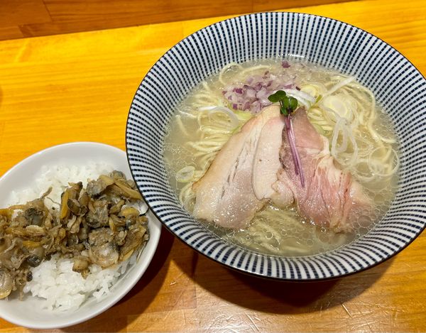 「中華そば白（900円）」@貝だし麺 きた田の写真