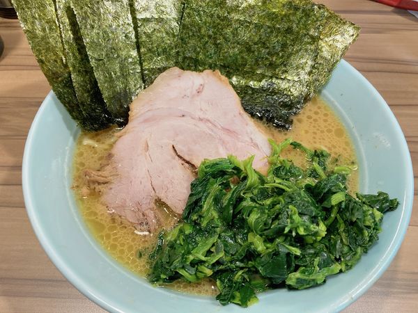 「【限定】ラーメン南越家＋ほうれん草＋海苔」@シン・ヒノブタの写真