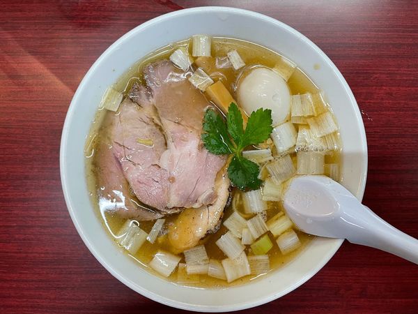 「こく塩、半味玉」@鶏こく中華 すず喜の写真