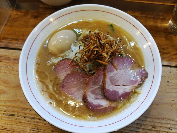 「特製味噌ラーメン＋ライス（1360円）」@東京味噌らーめん 鶉の写真
