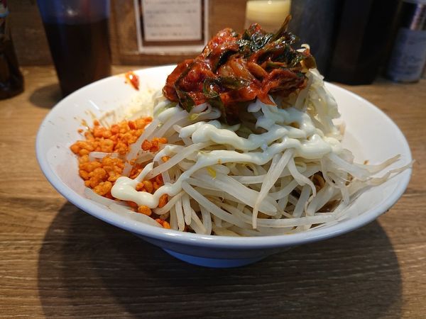 「M Ⅱ 汁無し ニラキムチ」@麺屋 浜一の写真