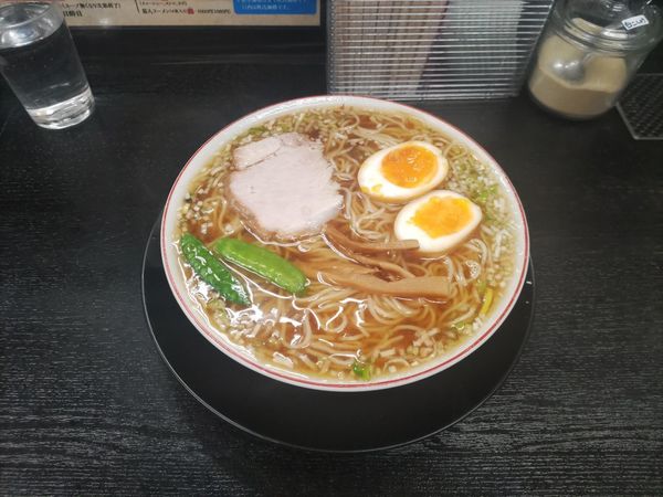 「煮玉子入り中華そば」@中華そば みずさわ屋の写真