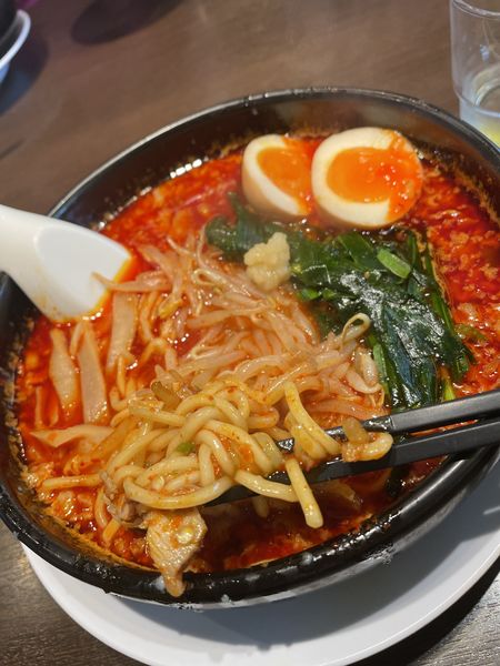 「旨辛麺　辛×3」@来来亭 木更津店の写真