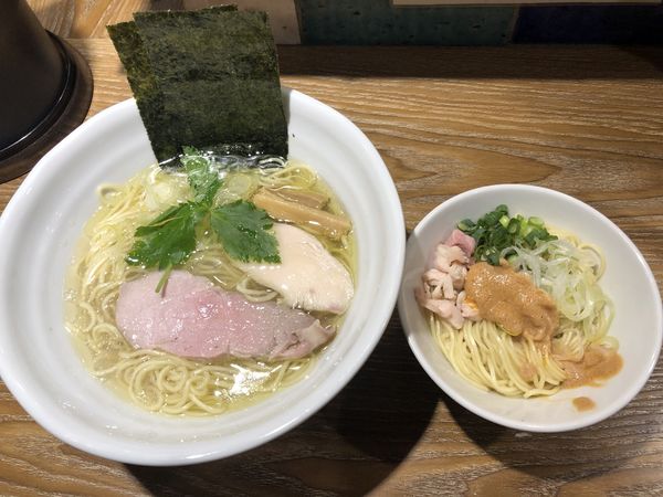 「【限定】シジミ出汁(塩) 和え玉」@中華そば やま福の写真