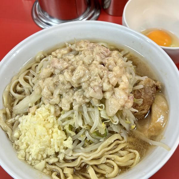 「小ラーメン（ニンニク・アブラ）」@ラーメン二郎 柏店の写真