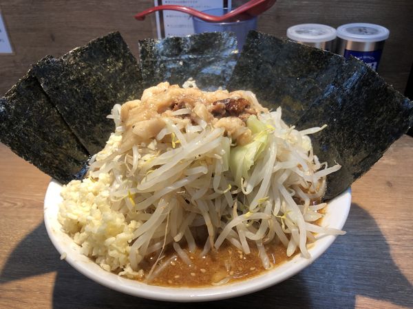 「味噌 Ⅱ 汁有 ミニ」@麺屋 浜一の写真