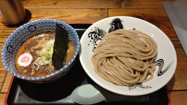 「濃厚つけ麺（ミニ）」@松戸中華そば 富田食堂の写真