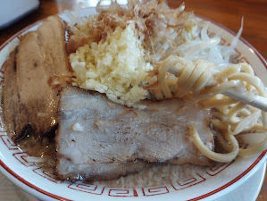 「マンモスラーメン(にんにく)(850)」@泪橋 溝の口店の写真