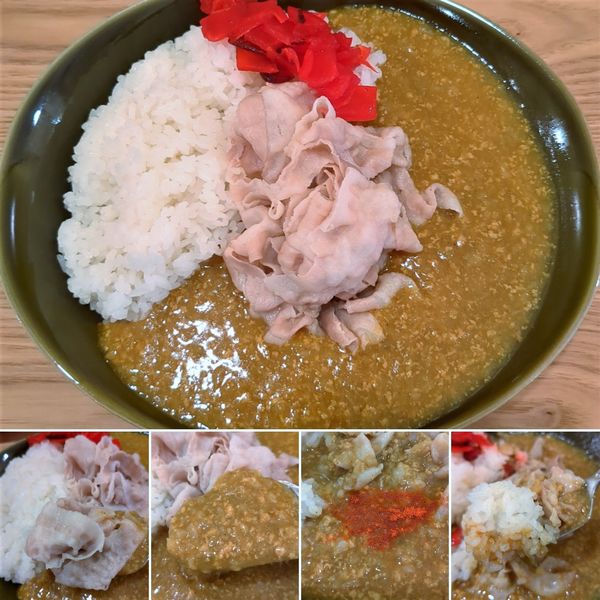 「豚しゃぶカレー　1100円」@カレーライス たんぽぽの写真